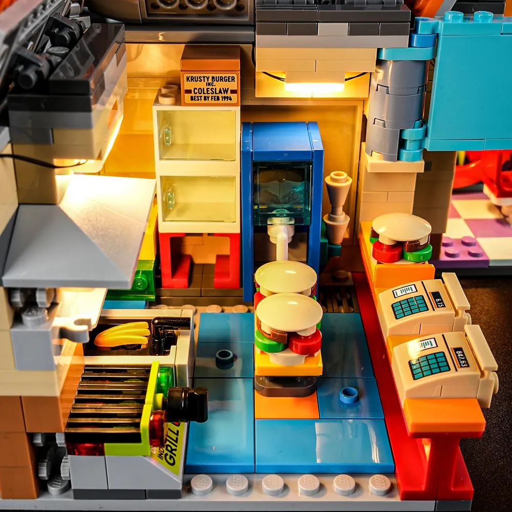 Lightailing LED lighting for LEGO Simpsons Krusty Burger marquee