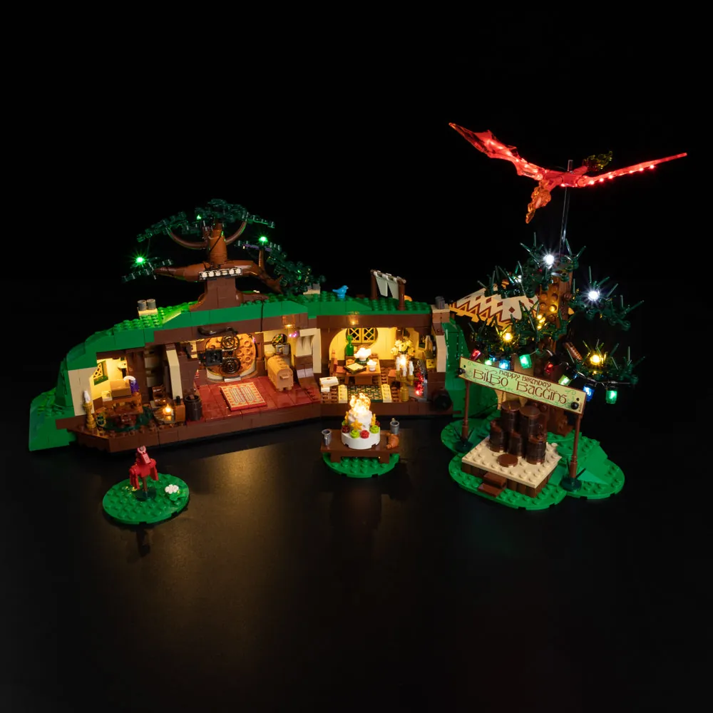 Game of Bricks premium wiring for LEGO Shire 10354 Bag End and tent
