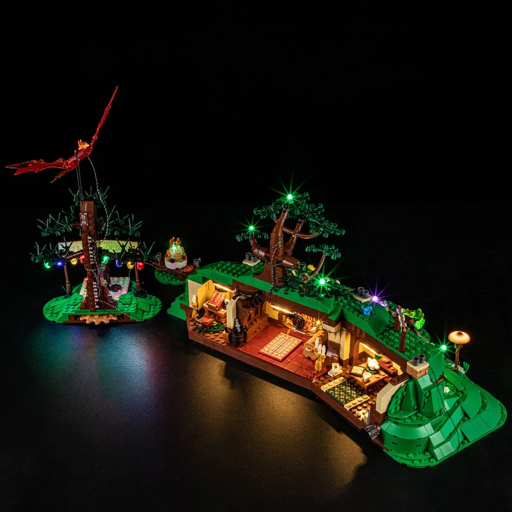Lightailing integrated lighting for LEGO Shire 10354 party tree and tent