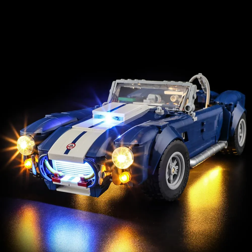 Lightailing LED light kit for LEGO Shelby Cobra 427 S/C 10357, pre-soldered harness