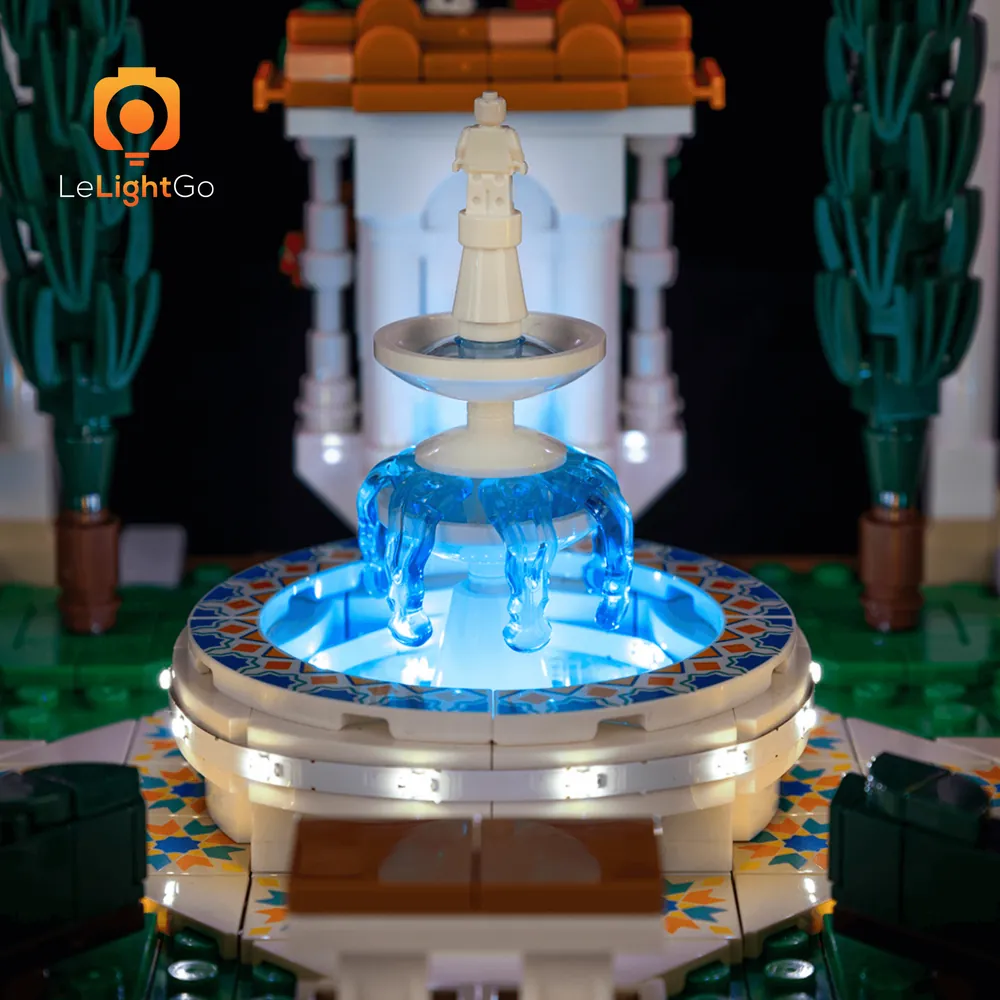 LeLightGo remote control version for LEGO Fountain Garden 10359
