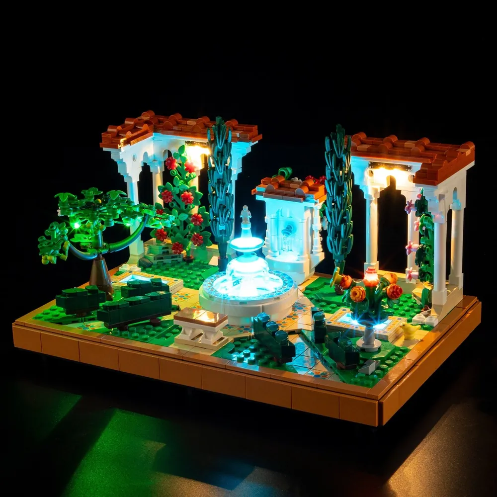 Lightailing LED kit with integrated harness for LEGO Fountain Garden 10359