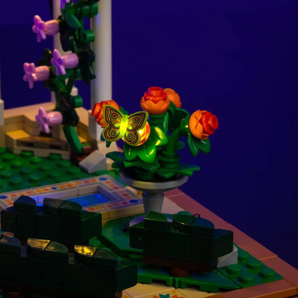 LightMyBricks single edition kit for LEGO Fountain Garden 10359