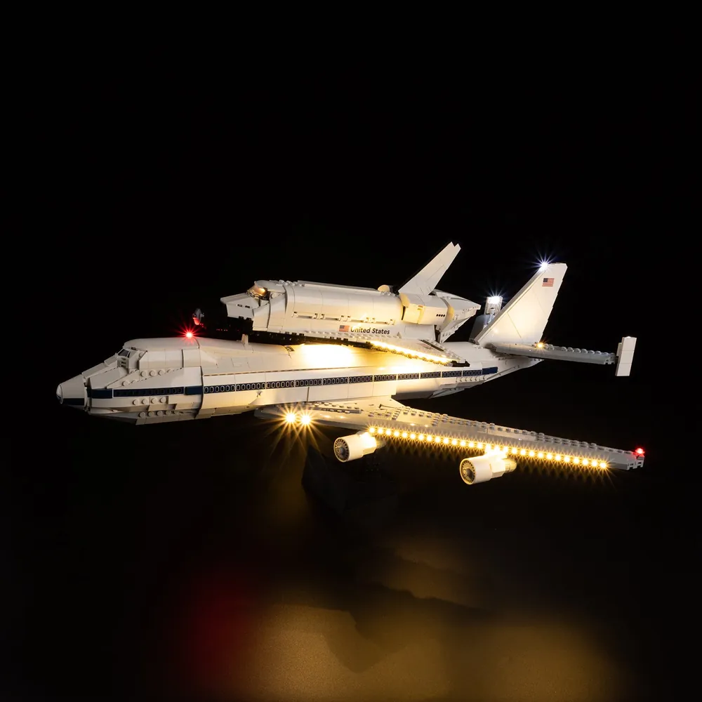 Game of Bricks light kit for LEGO Shuttle Carrier Aircraft 10360 with modular expansion boards
