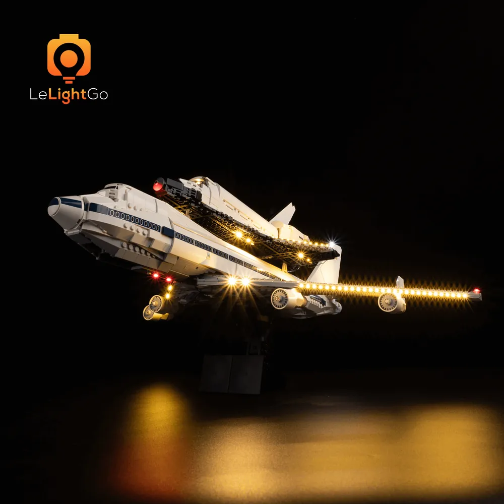 LeLightGo light kit for LEGO Shuttle Carrier Aircraft 10360 with micro-LEDs