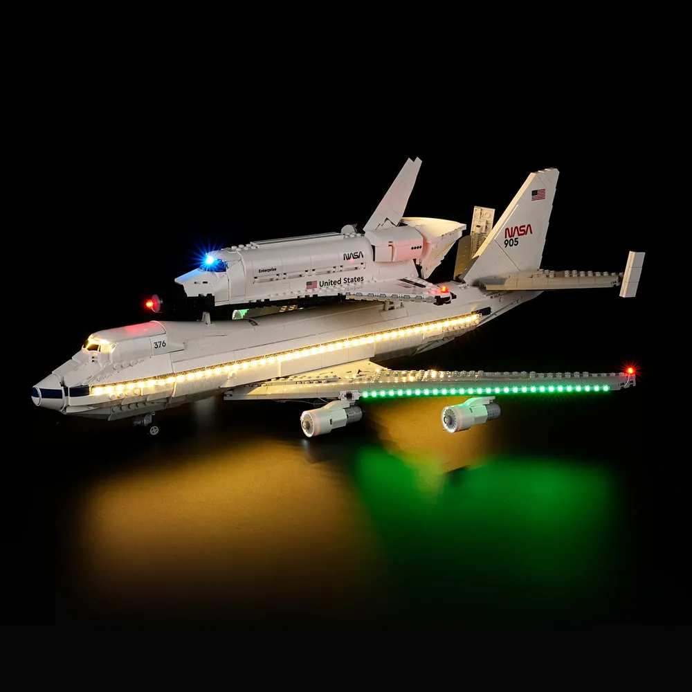 Lightailing light kit for LEGO Shuttle Carrier Aircraft 10360 with pre-soldered harness