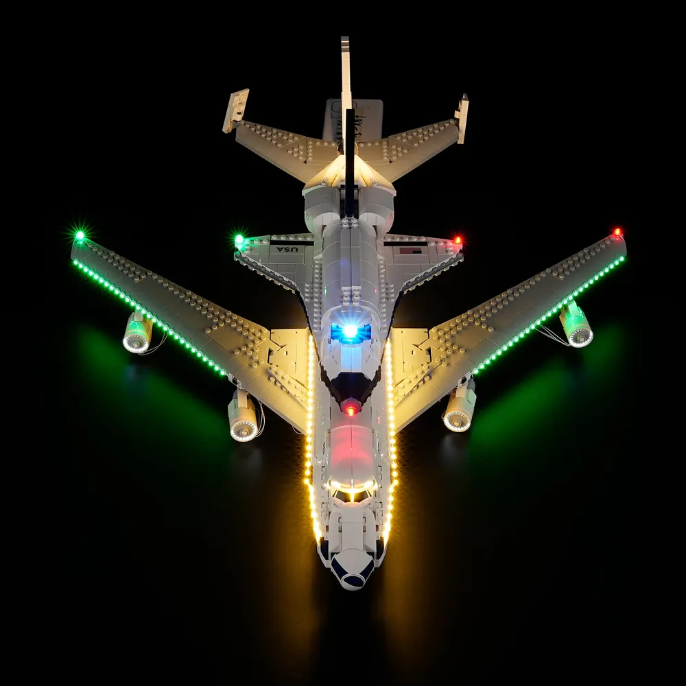 Lightailing light kit for LEGO Shuttle Carrier Aircraft 10360 display