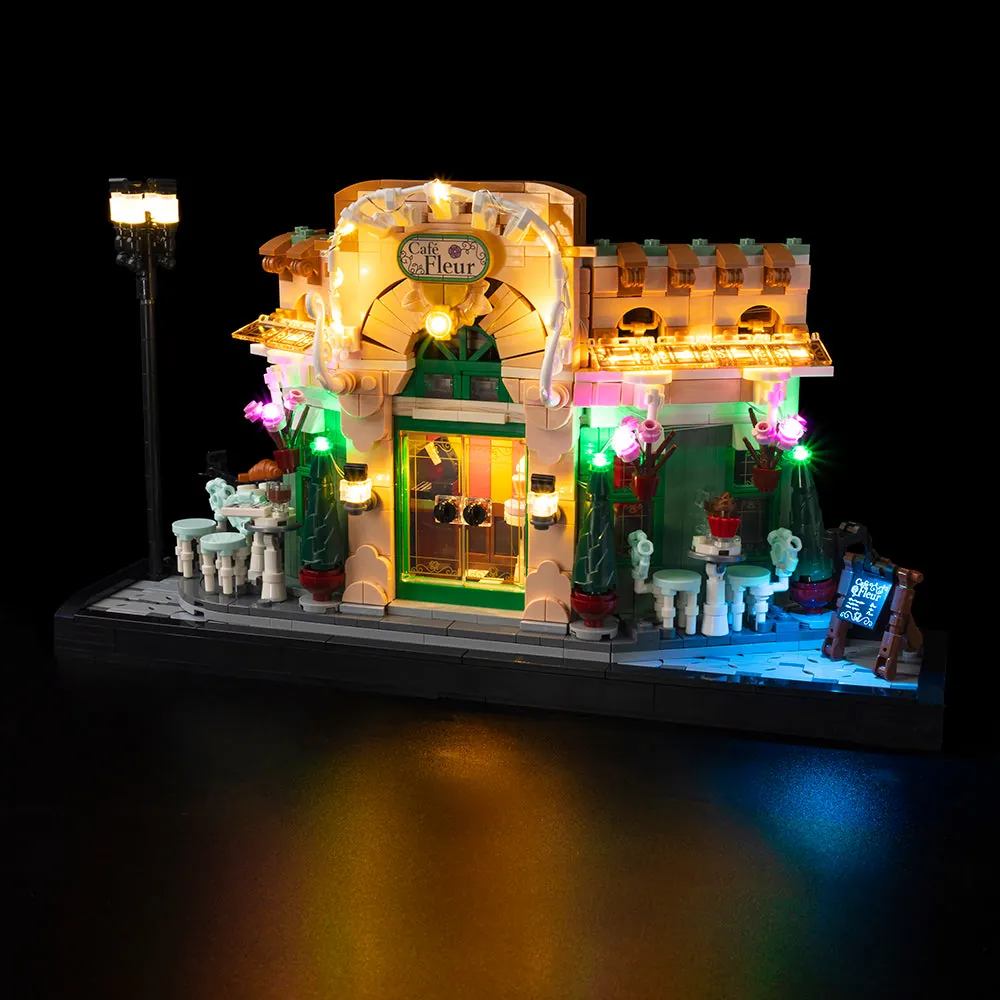 Game of Bricks LED light kit for LEGO French Café 10362 with expansion boards