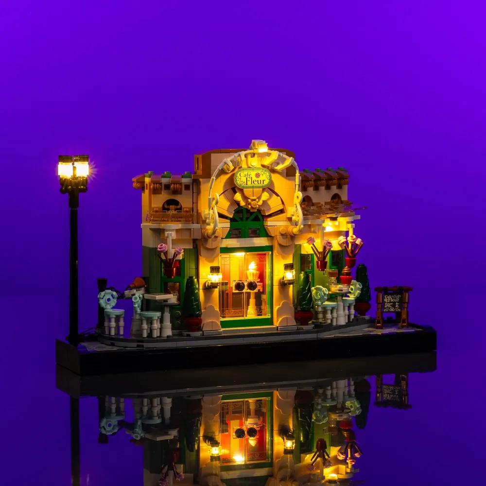 Light My Bricks LED kit for LEGO French Café 10362 premium lighting