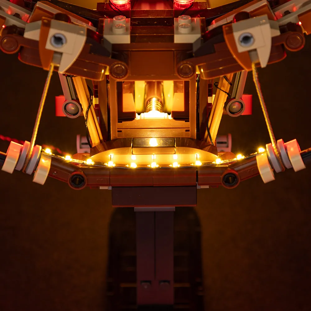 LEGO 10363 illuminated by Game of Bricks lights