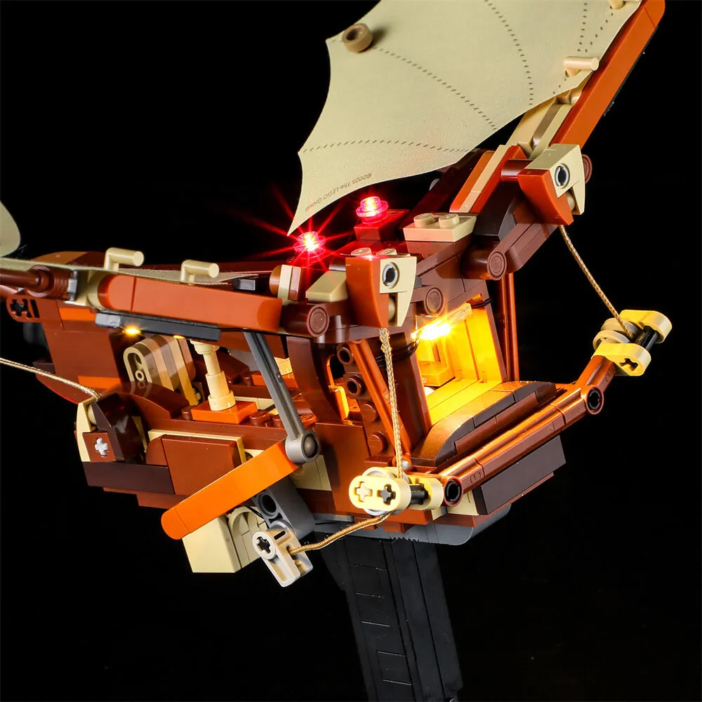 LEGO 10363 with Lightailing lights in office setting