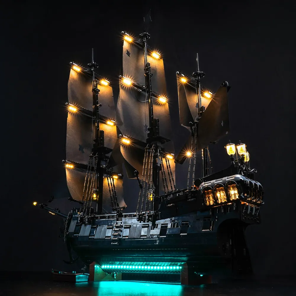 BrickBling light kit for LEGO 10365 Black Pearl with modular micro-LEDs