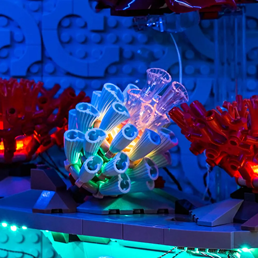 BrickBling modular micro-LEDs for LEGO Aquarium 10366, remote control