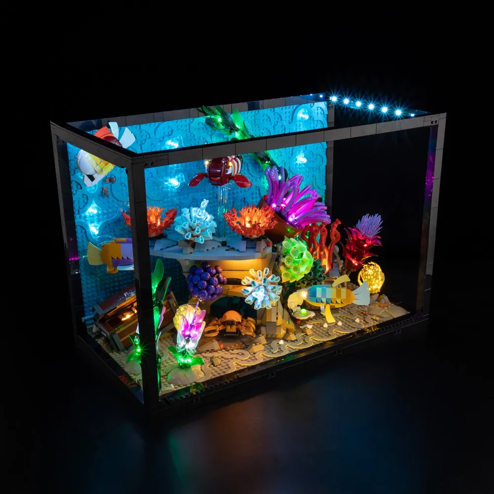 Game of Bricks sound-enabled lighting for LEGO Tropical Aquarium 10366
