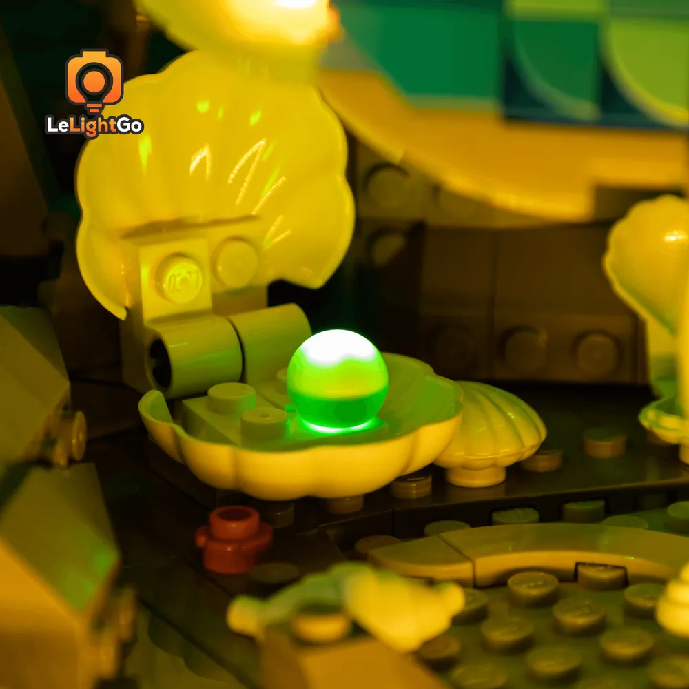 LeLightGo micro-LEDs for LEGO Aquarium 10366, remote option