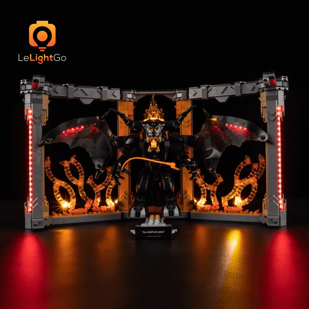 LeLightGo LED kit for LEGO Balrog Book Nook 10367