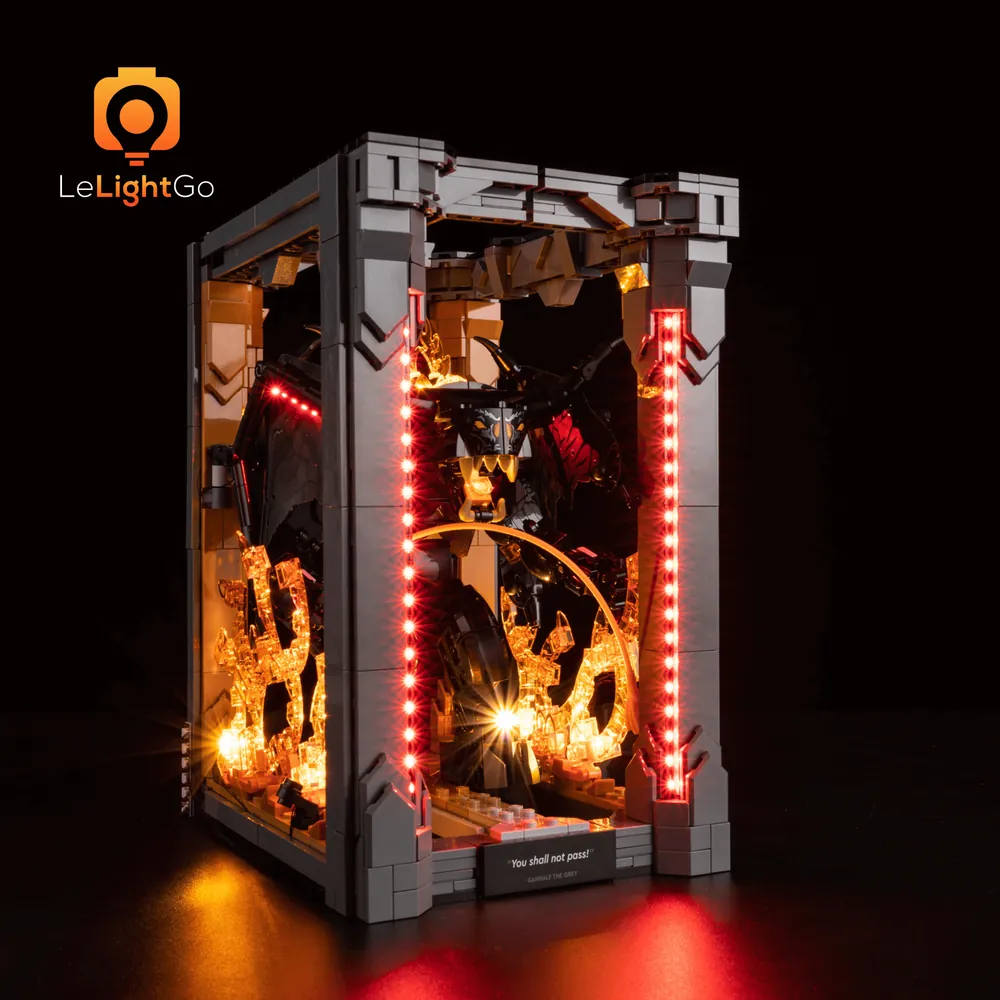 LeLightGo lights for Balrog Book Nook's flame elements