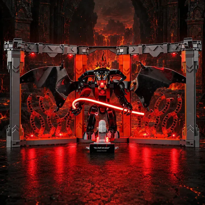 Lightailing LED kit for LEGO Balrog Book Nook 10367