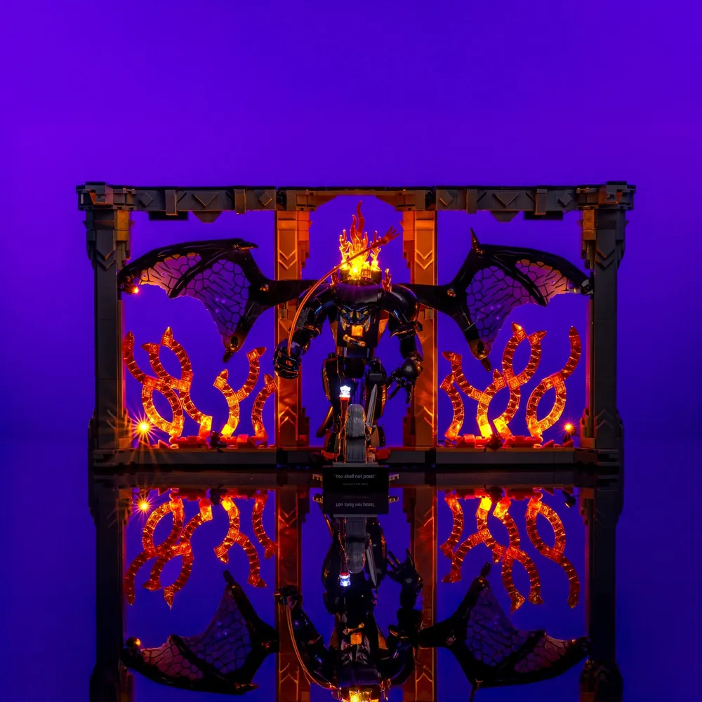 LightMyBricks LED kit for LEGO Balrog Book Nook 10367