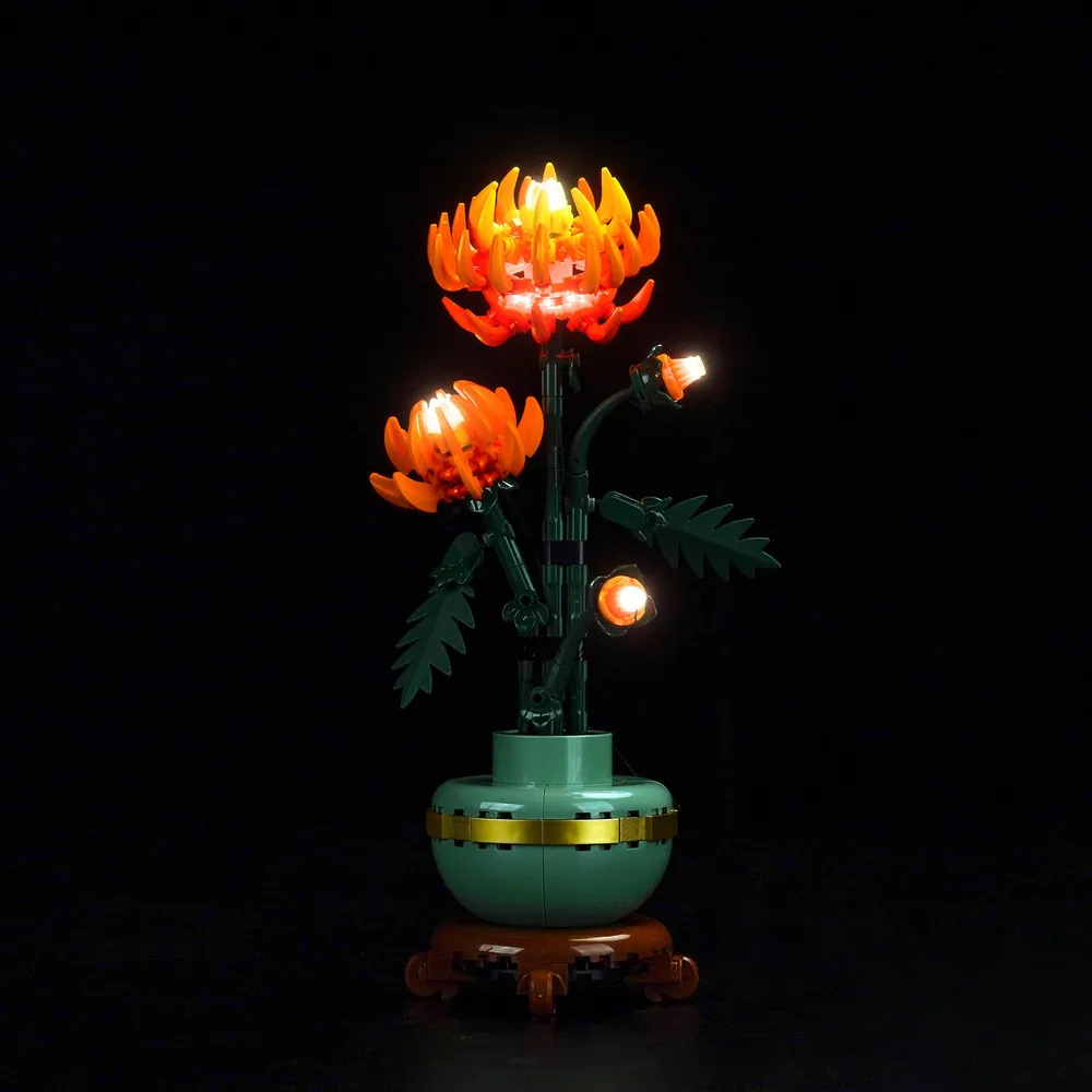 BrickBling LED kit for LEGO Chrysanthemum 10368 with modular micro-LEDs