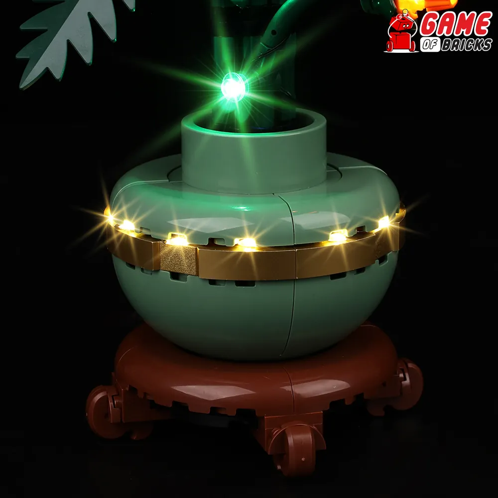LEGO Chrysanthemum with Game of Bricks ambient light