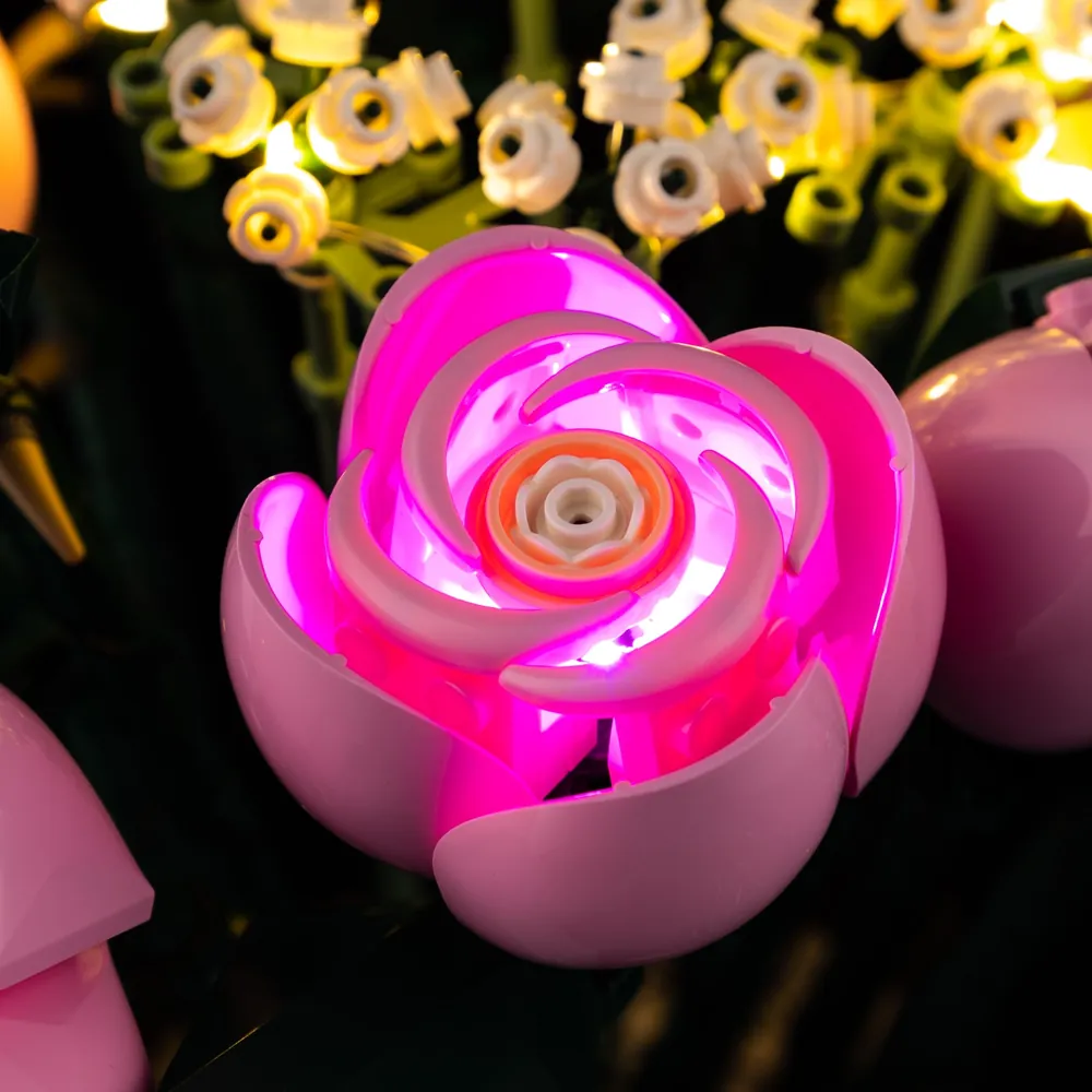 Game of Bricks remote variant for LEGO bouquet roses