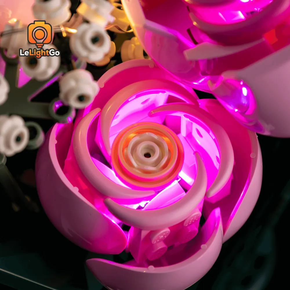 LeLightGo remote variant for LEGO 10374 bouquet lighting