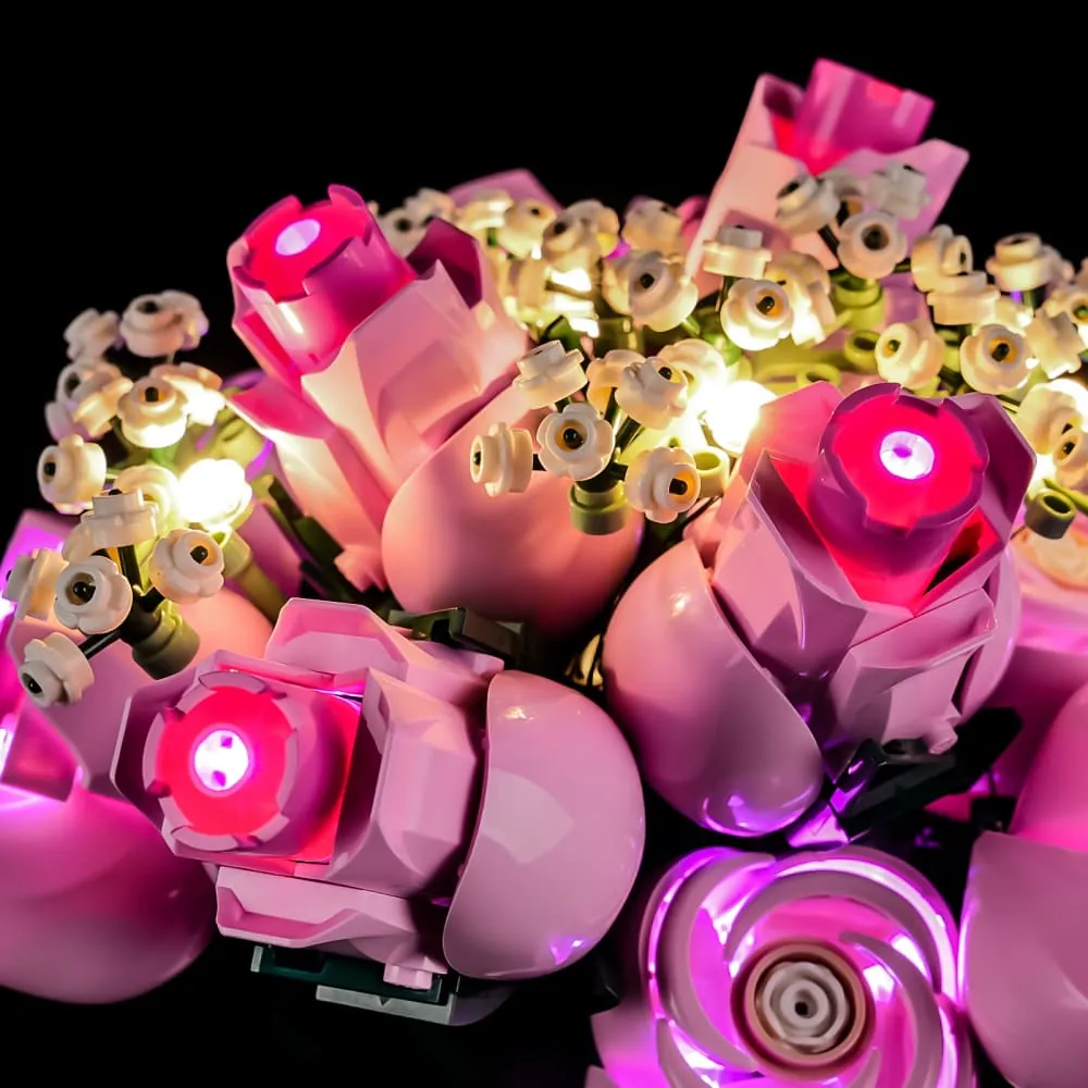 Lightailing LED kit lighting up rose stems and petals