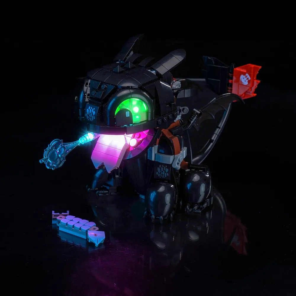 BrickBling light kit for LEGO Toothless 10375 with eye and plasma illumination