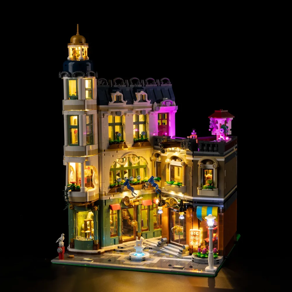 Game of Bricks LED kit for LEGO Shopping Street 11371 modular expansion board