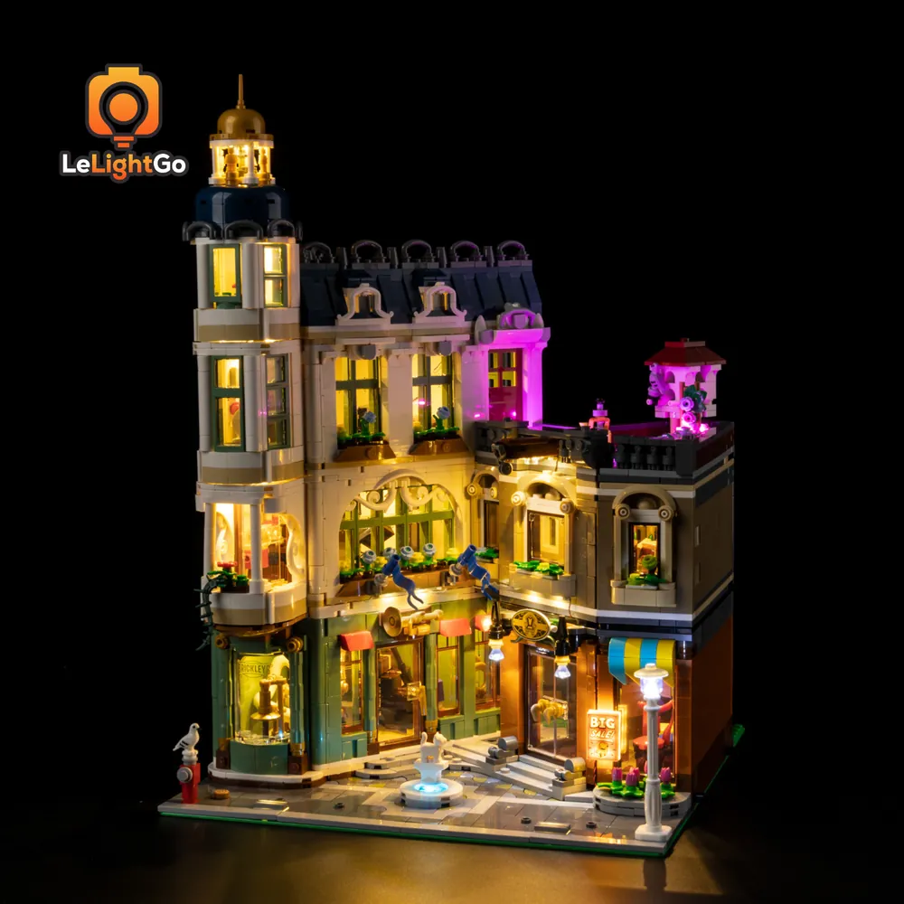 LeLightGo LED kit for LEGO Icons Shopping Street 11371 standard edition