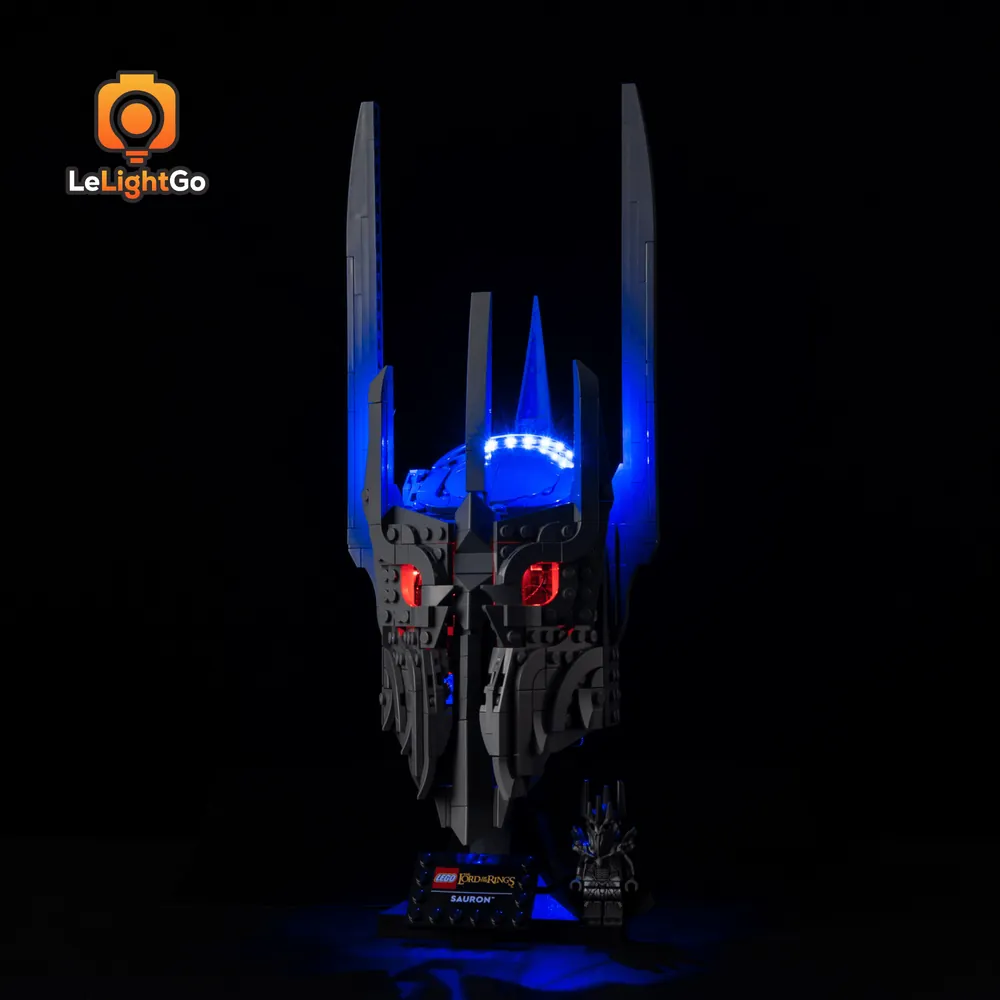 LeLightGo LED kit for LEGO Sauron's Helmet 11373 with micro-LEDs