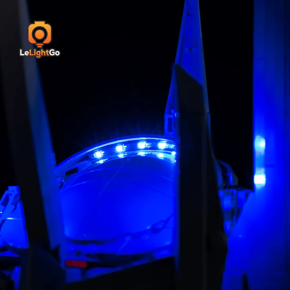 LeLightGo LED installation on LEGO Sauron's Helmet