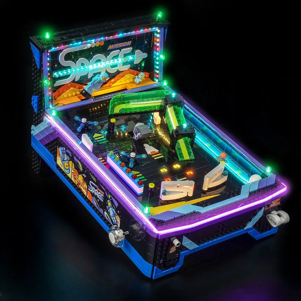 BrickBling LED kit for LEGO 11374 Arcade Pinball Machine with remote control