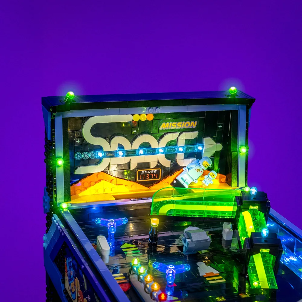 Light My Bricks remote control lighting the playfield
