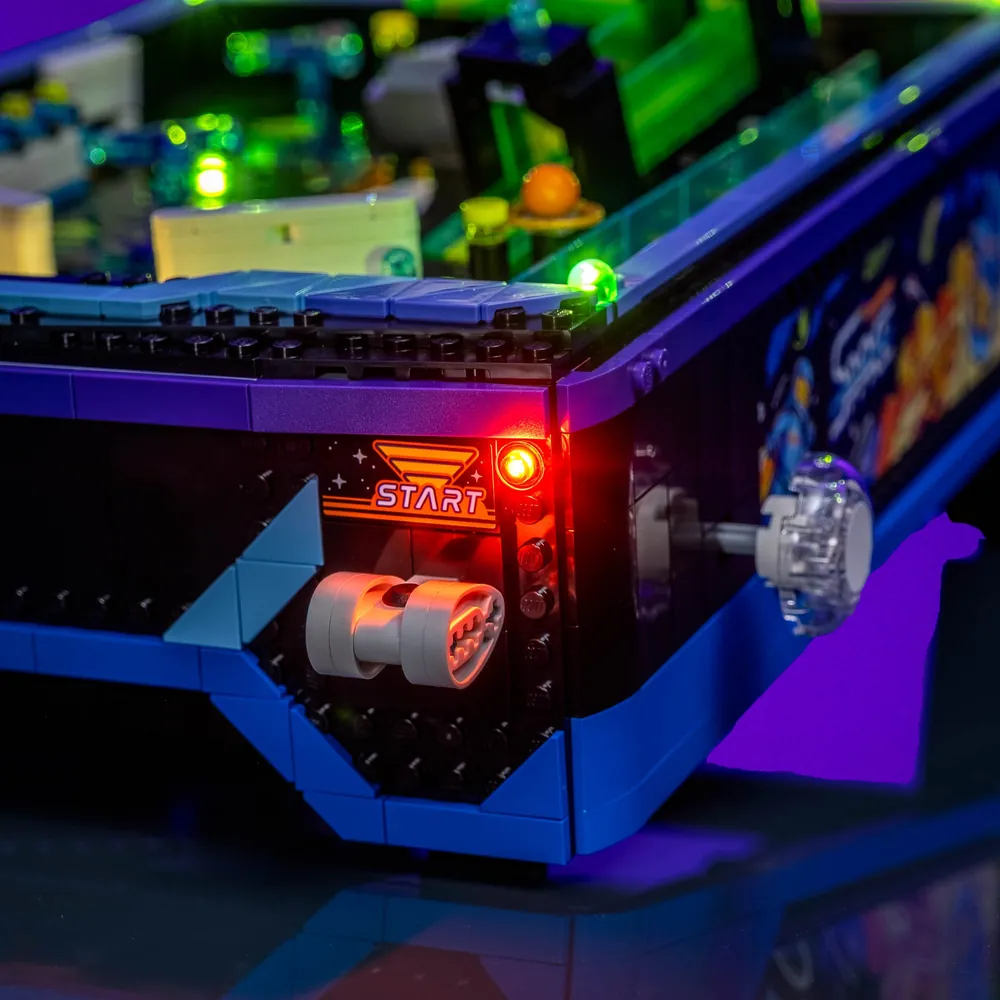 Light My Bricks advanced wiring on LEGO Arcade Pinball