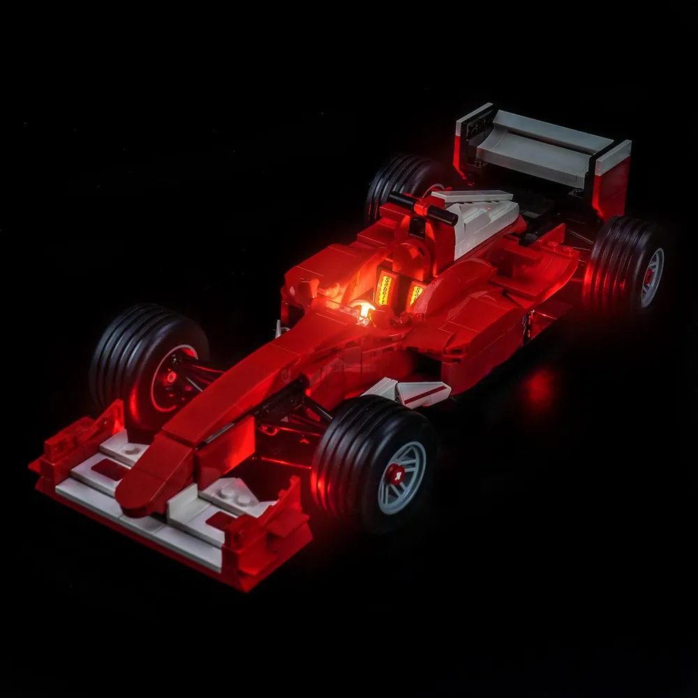 BrickBling LED kit for LEGO Ferrari F2004 11375 with modular micro-LEDs lighting the nose cone and engine
