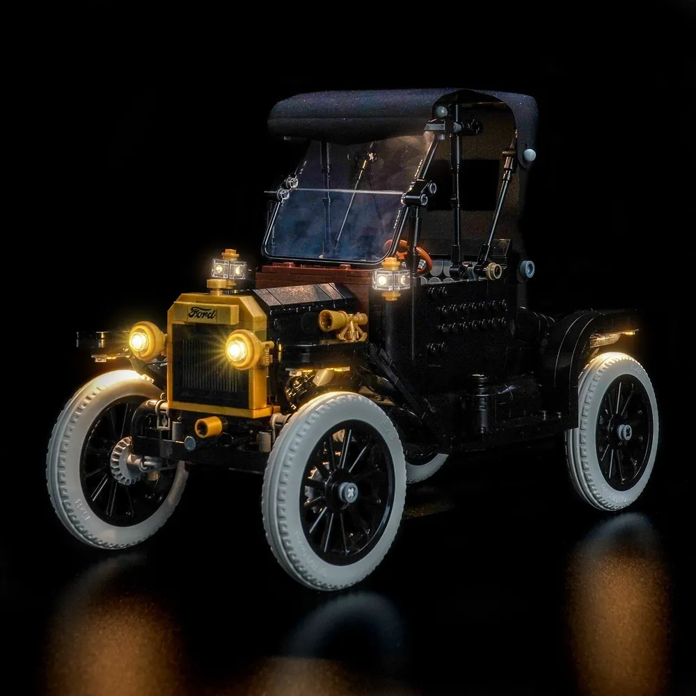 BrickBling LED kit for LEGO Ford Model T headlights and underglow