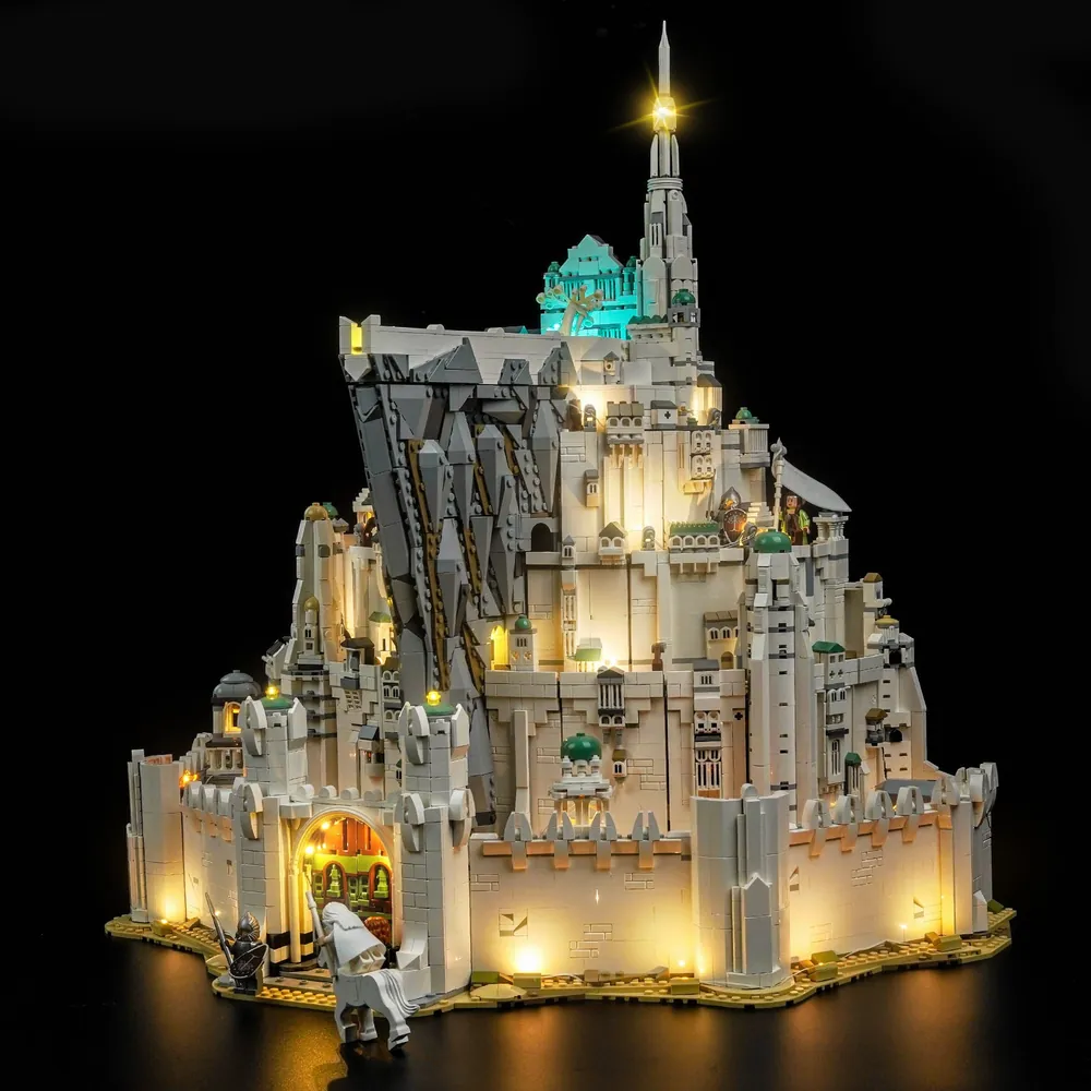 BrickBling LED kit for LEGO Minas Tirith with modular micro-LEDs