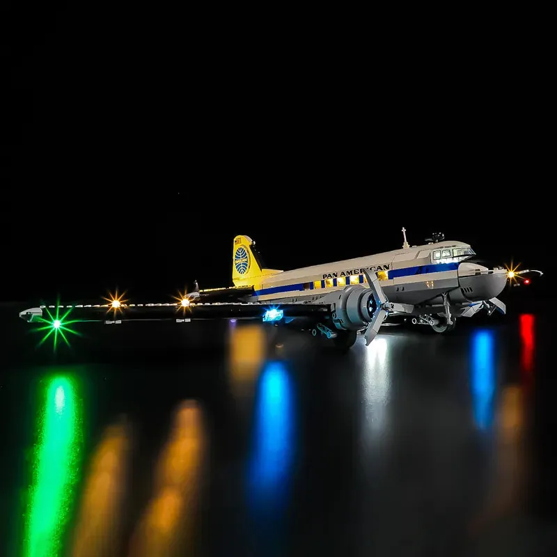 Lightailing standard edition for LEGO DC-3 Pan Am, thick wires visible