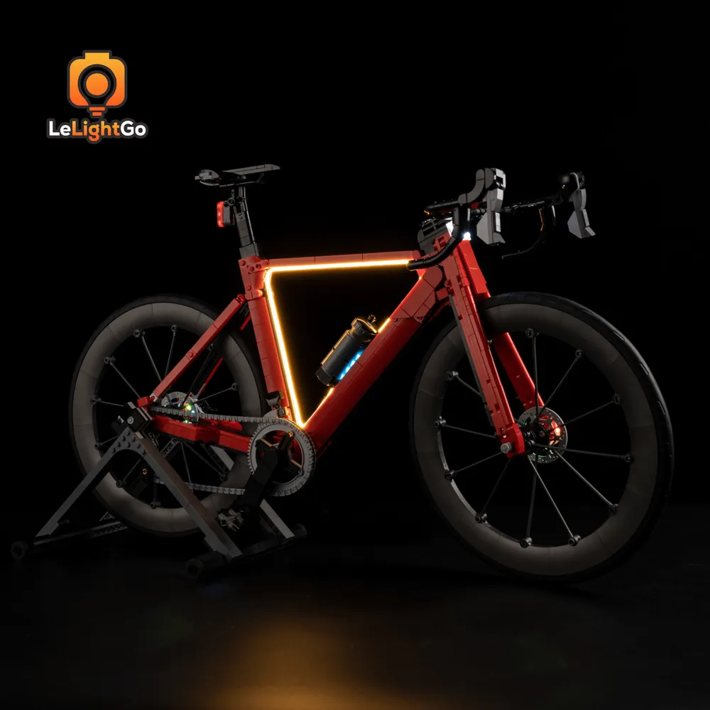 LeLightGo LED kit for LEGO Road Bike 11380 with micro-LEDs