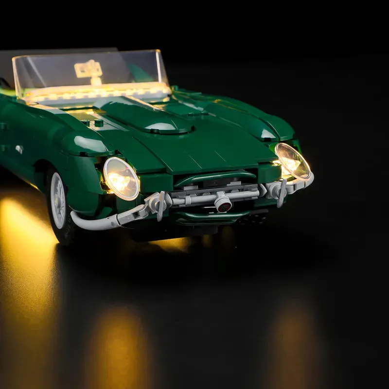 Lightailing pre-soldered harness for LEGO Jaguar E-Type 11381 showing thick, durable wires