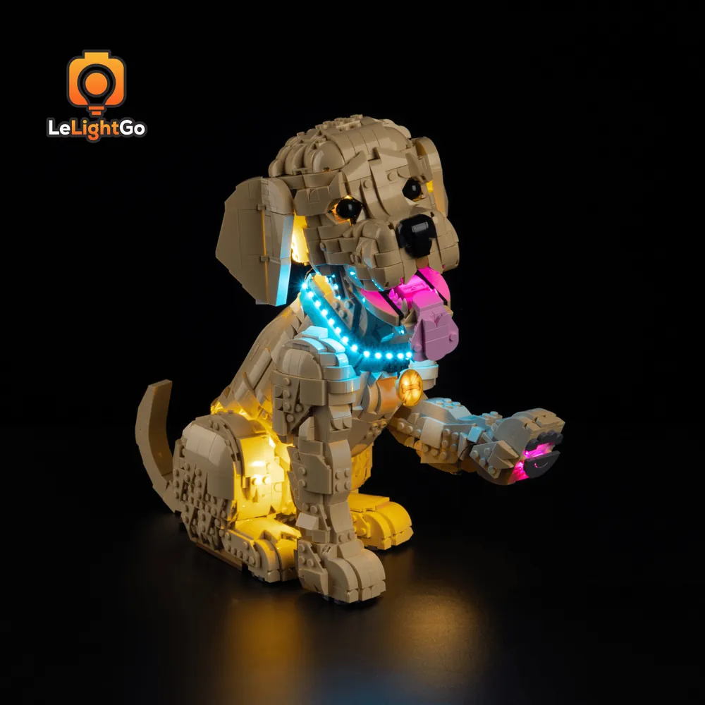 LeLightGo LED kit for LEGO Golden Retriever Puppy 11384 with touch control