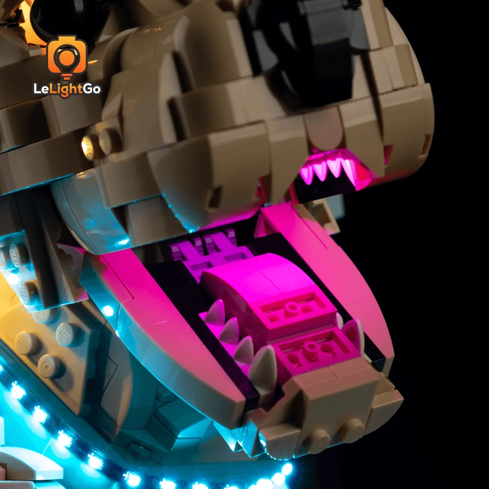 LeLightGo micro-LEDs highlighting the puppy's fur texture