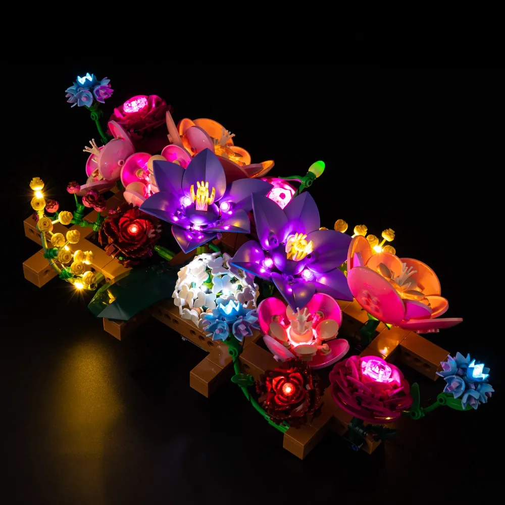 Game of Bricks LED kit for LEGO Flower Wall 11503 with expansion boards