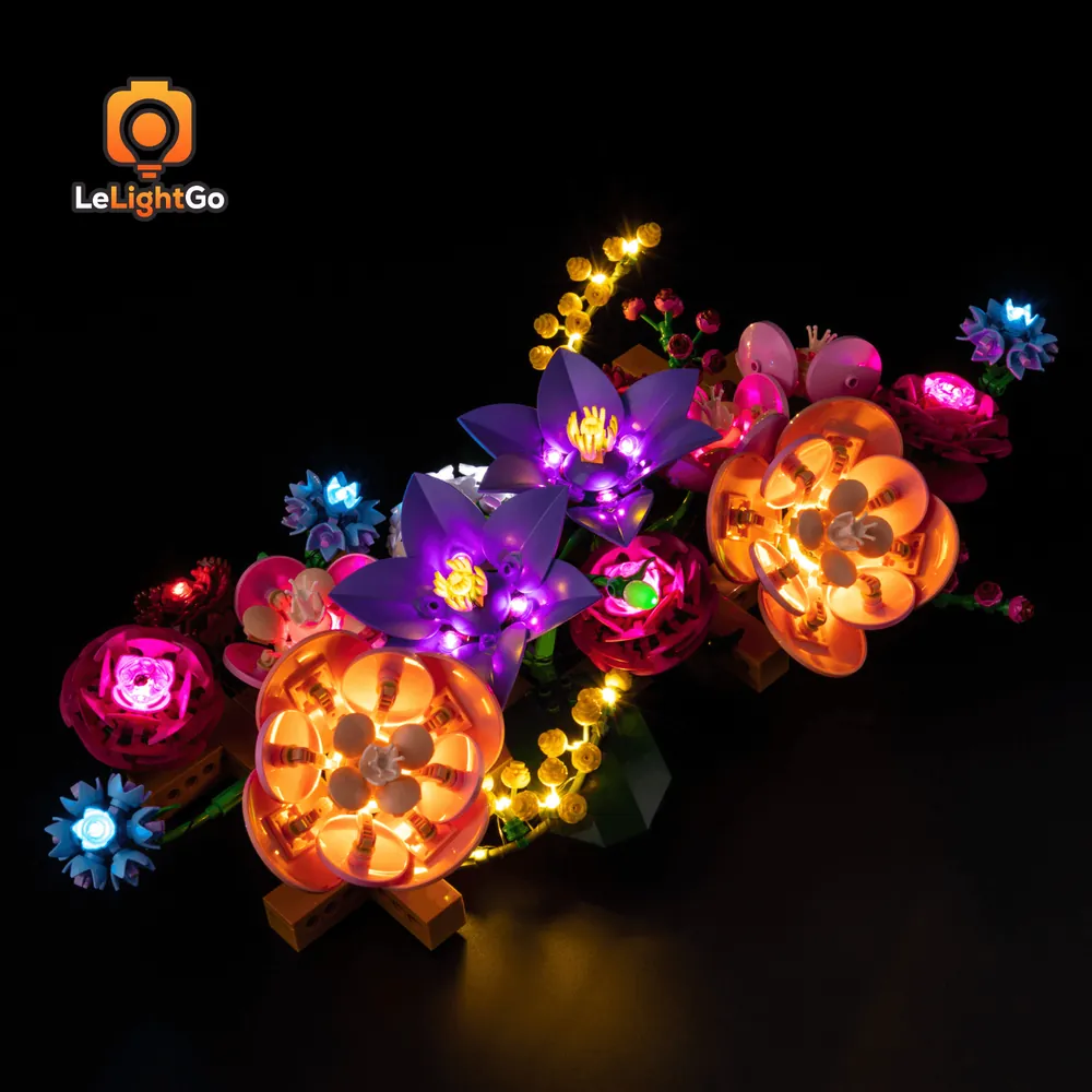 LeLightGo LED kit for LEGO Flower Wall 11503 with touch control