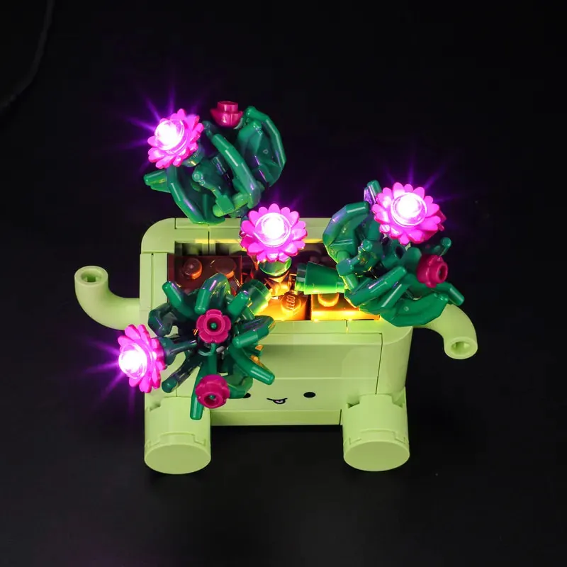 Lightailing thick wires visible behind LEGO Rocking Plants
