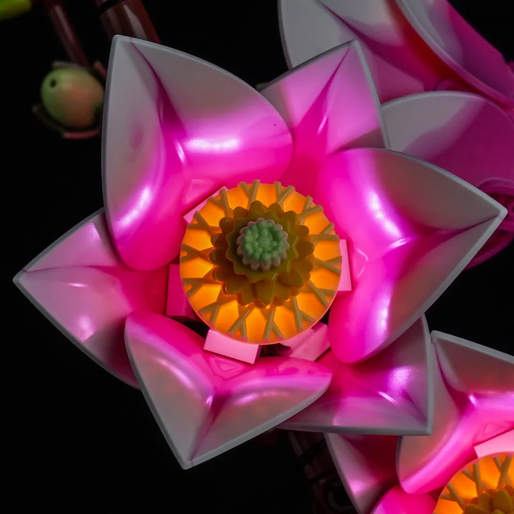 BrickBling modular micro-LEDs on LEGO Magnolia Branches