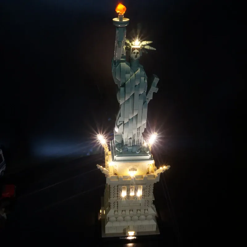 Game of Bricks LED kit for LEGO Statue of Liberty 21042 with modular expansion boards