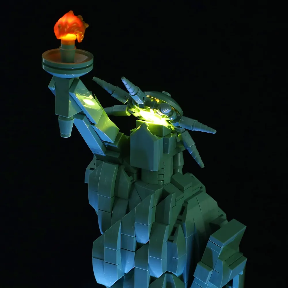 Lightailing LED remote control for LEGO 21042 statue